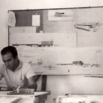 Faramarz Sharifi at the Lichfield office - 1960